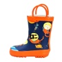 Hot Sale New Fashion Rubber Boots Printed Kids Wellies Waterproof Children Rain Boots with Handles