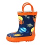 Hot Sale New Fashion Rubber Boots Printed Kids Wellies Waterproof Children Rain Boots with Handles
