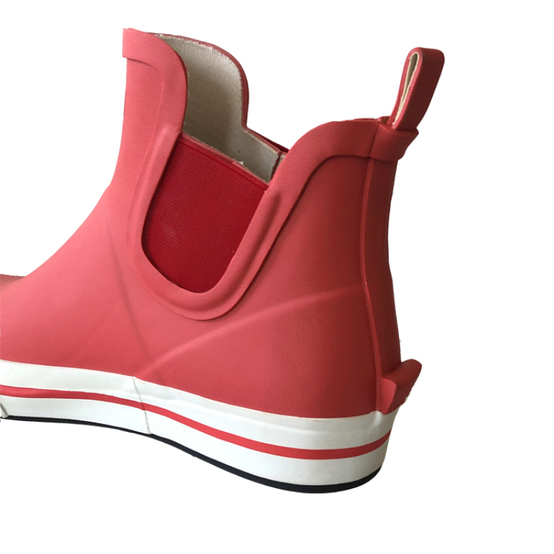 Ladies Fashion Ankle Rubber Waterproof Rain Boots