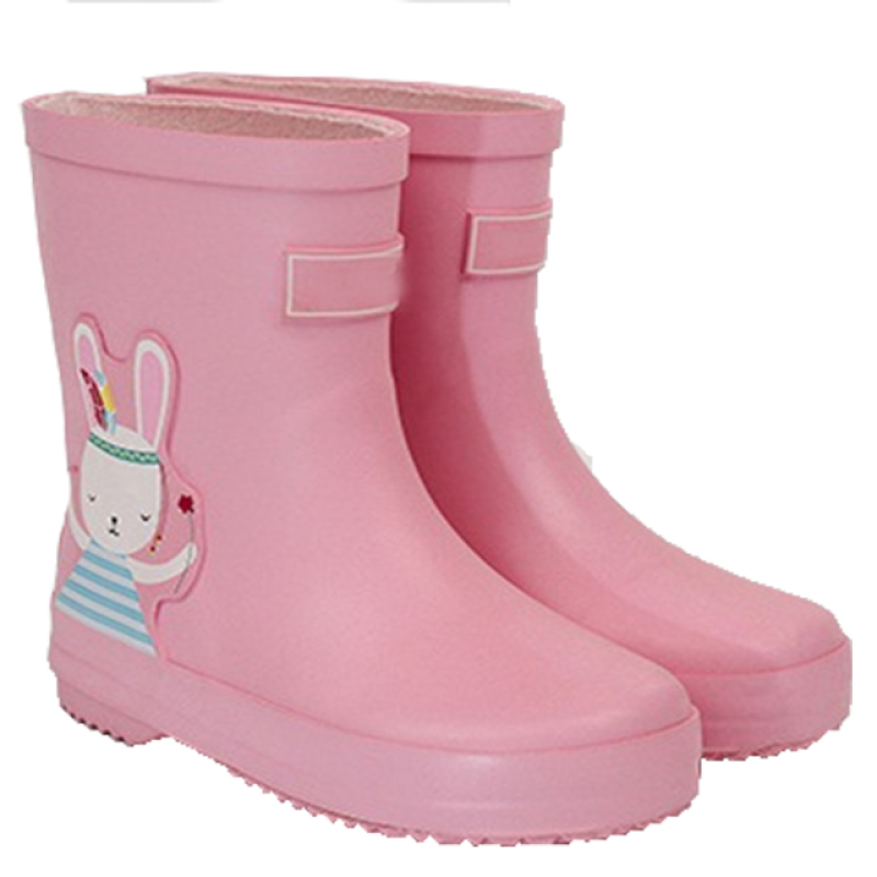 Custom Cute Rain Boots Kids Waterproof Anti-slip Printing Rubber Baby Rain Wellies