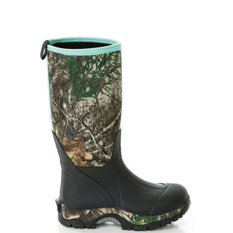 Hunting Boots Factory Wholesale Womens Camo Rubber Boots Insulated Waterproof Neoprene Boots
