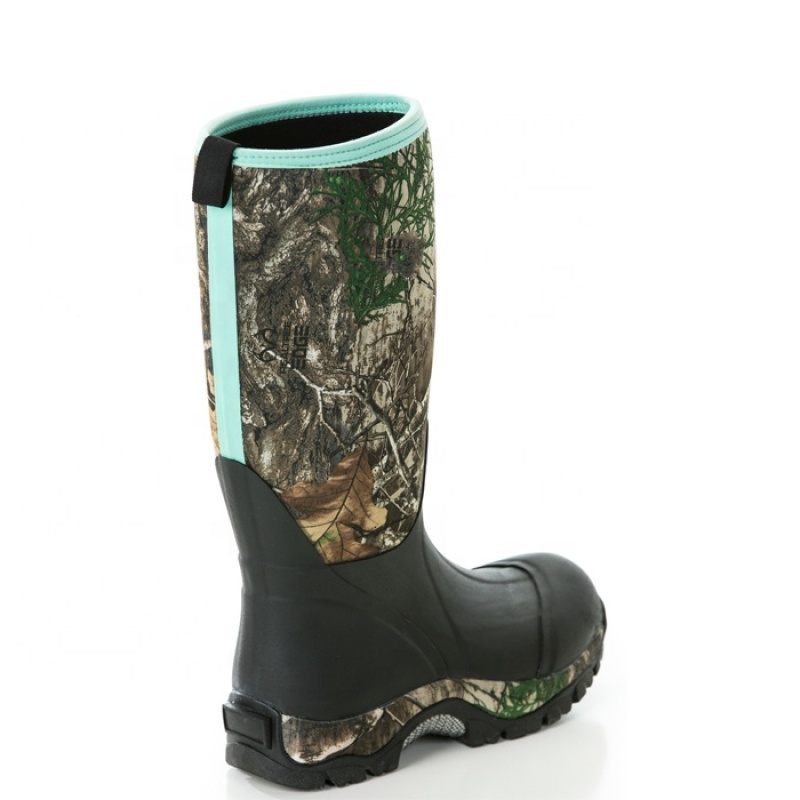 Hunting Boots Factory Wholesale Womens Camo Rubber Boots Insulated Waterproof Neoprene Boots