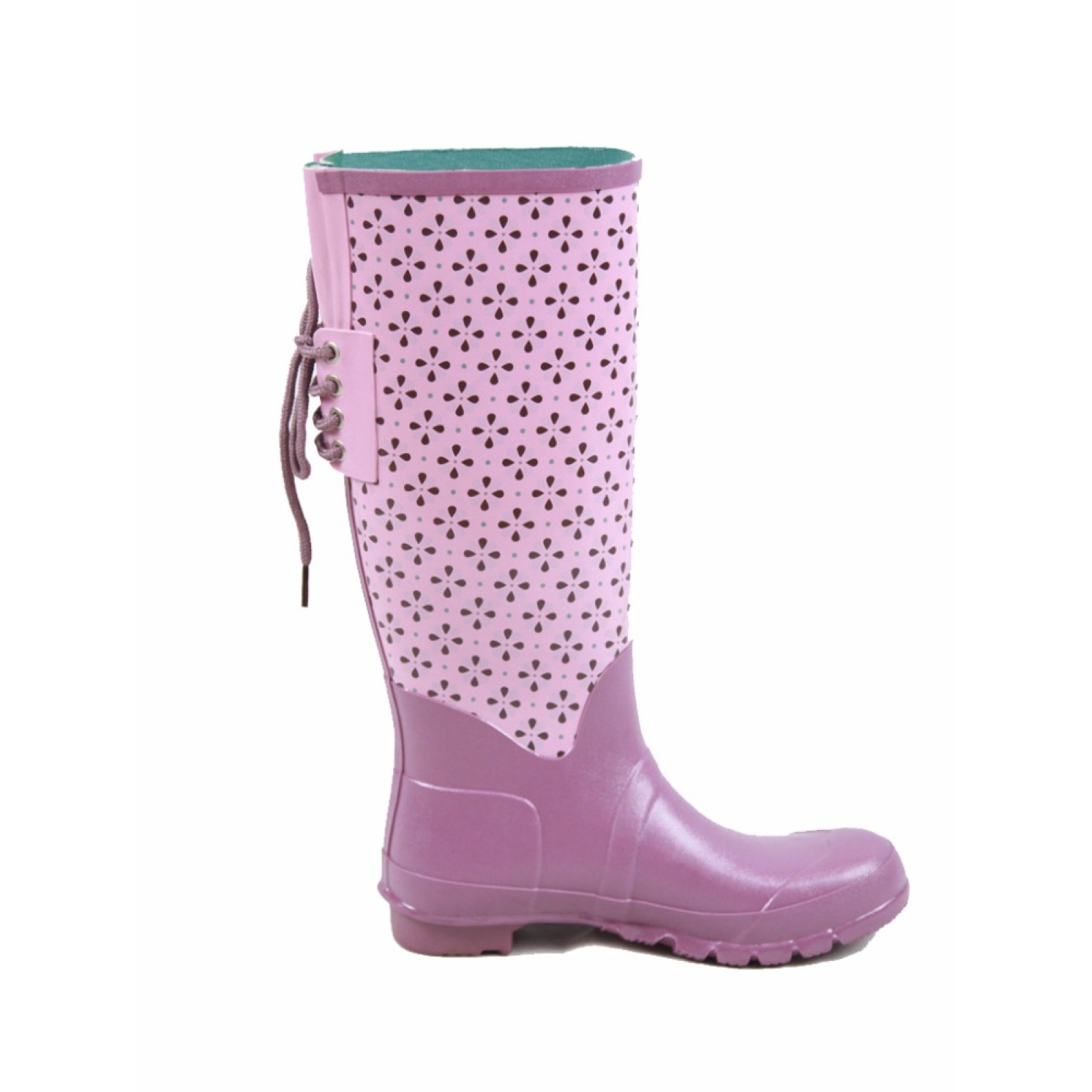 Green Women Fashion Rubber Rain Boots Manufacture