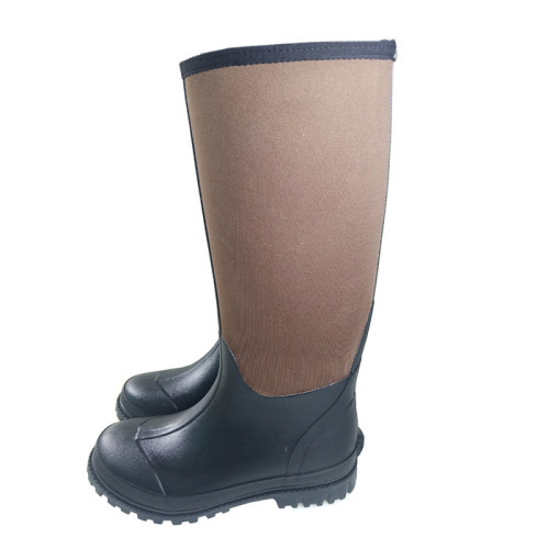 Customized Waterproof Fishing Mens Rain Boots Anti-slip Hunting Neoprene Rubber Boots For Outdoor Wholesales