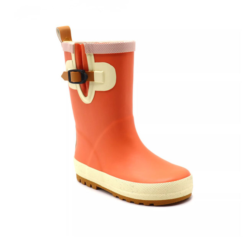 Hot Selling Rain Boots Fashion Design Custom Rubber Toddler Kids Waterproof Rain Boots Galoshes