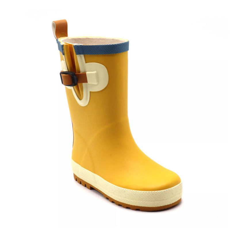 Hot Selling Rain Boots Fashion Design Custom Rubber Toddler Kids Waterproof Rain Boots Galoshes