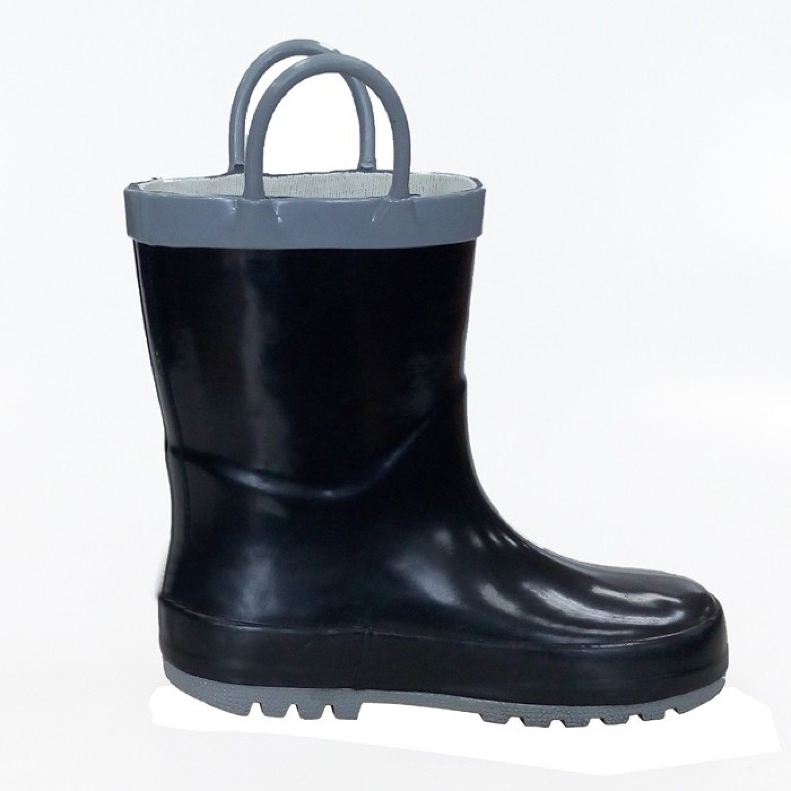 Waterproof Cute Faux Fur Lined Children's Rubber Rain Boots