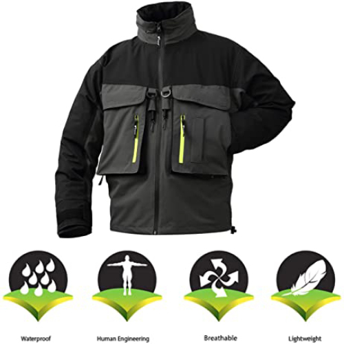 Unisex Breathable Waterproof Fishing Wading Angler Jacket