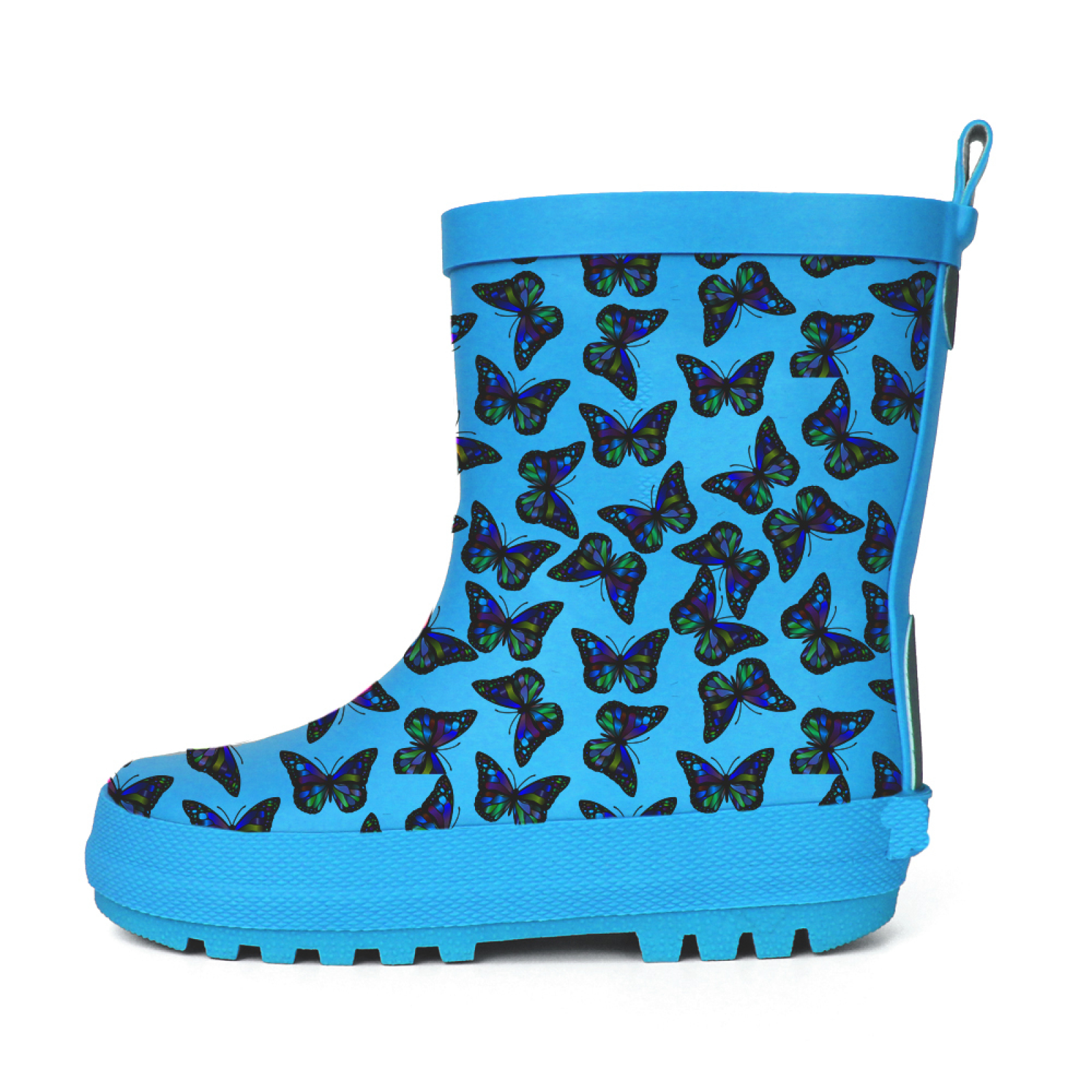 Kids butterfly Gum Boots Natural Rubber Rain Boots