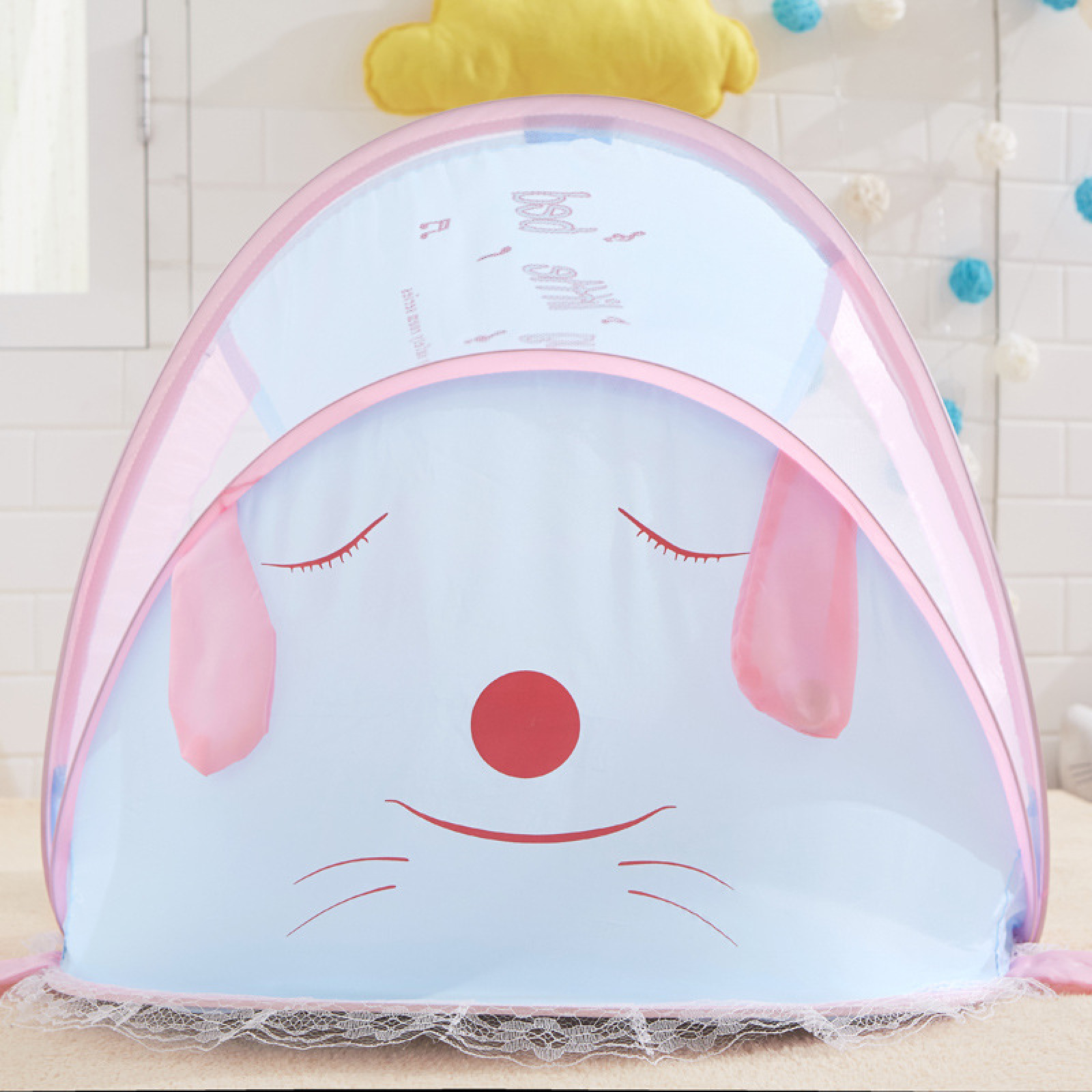 Amazon Sunproof UV Soft Baby Pop Up Tent with Mosquito Net