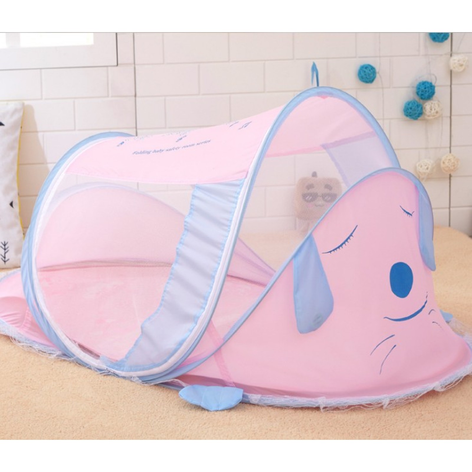 Amazon Sunproof UV Soft Baby Pop Up Tent with Mosquito Net