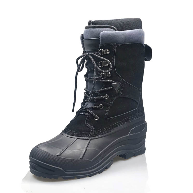 Mens Wholesale Genuine Leather Fashion Hot Sales Outdoor Winter Duck Snow Boots
