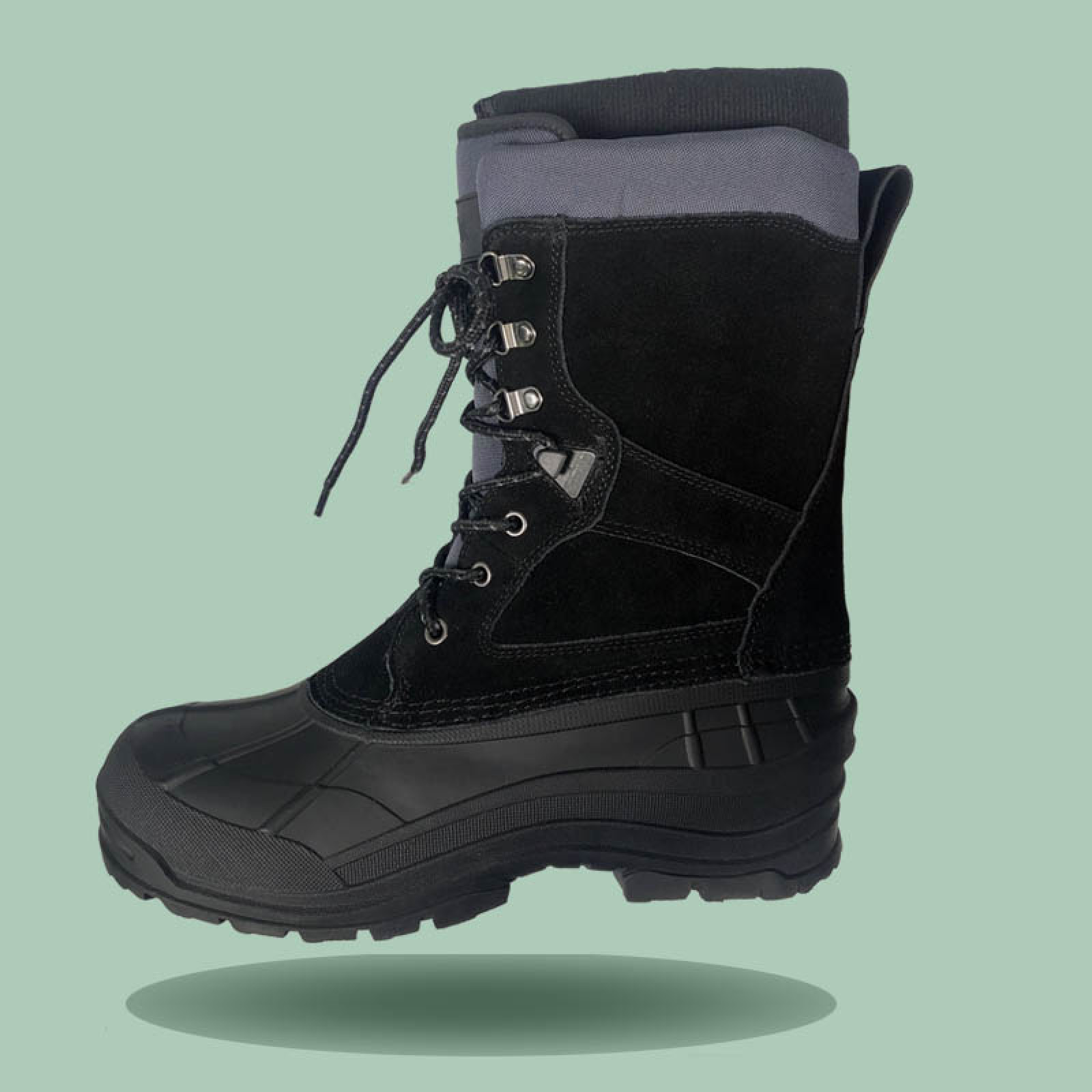 Mens Wholesale Genuine Leather Fashion Hot Sales Outdoor Winter Duck Snow Boots