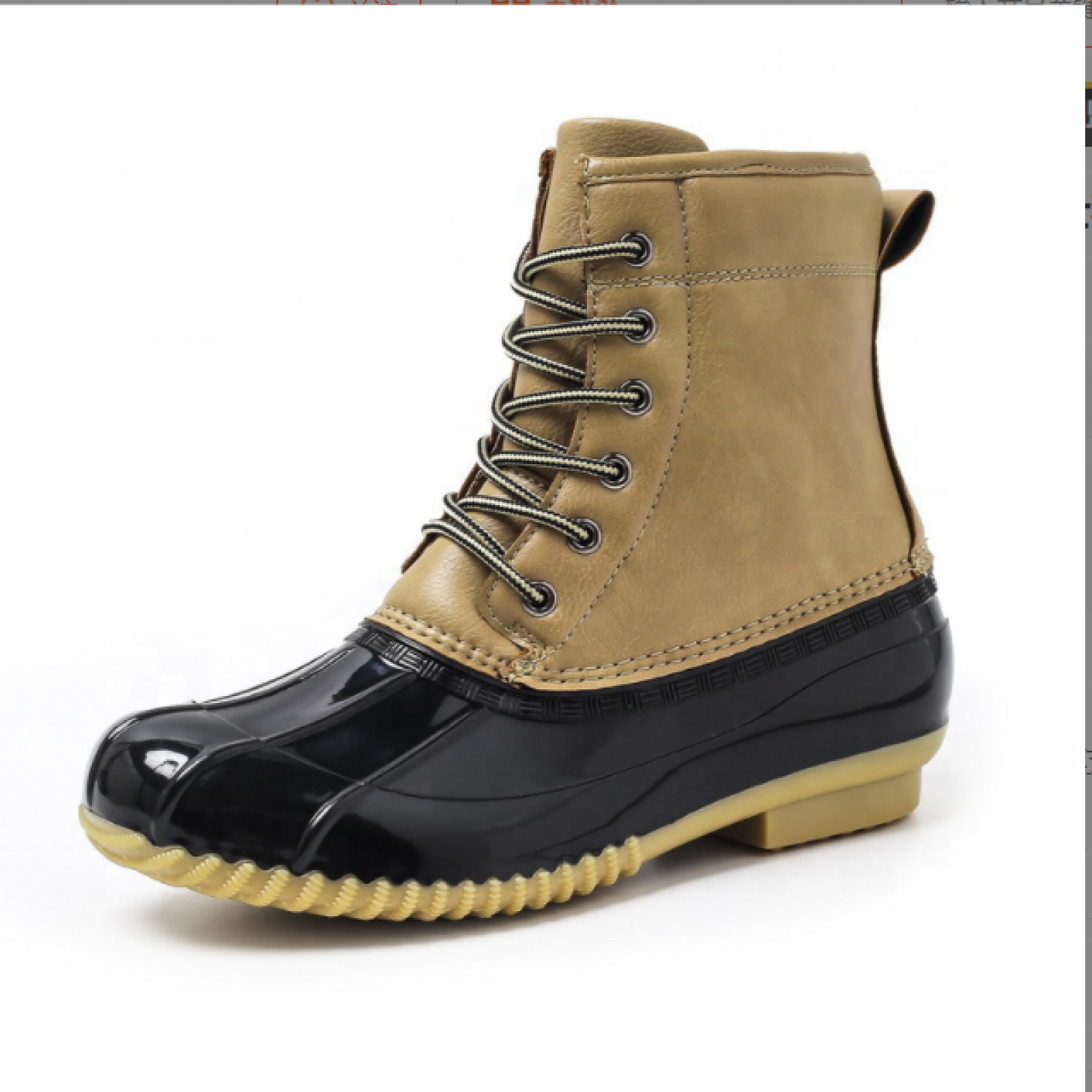 Customized Waterproof Women Rain Boots Fahion Warm Duck Boots Snow Boots with Fur