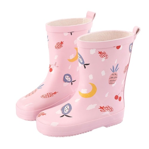 Wholesale Non-Slip New Design Little Kids Cute Waterproof Rain Boots Children's Rain Shoes With Prints
