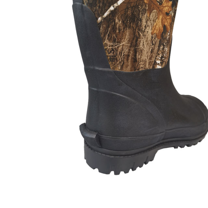 Mens Knee High Outdoor Waterproof Neoprene Camo Hunting Rubber Rain Boots