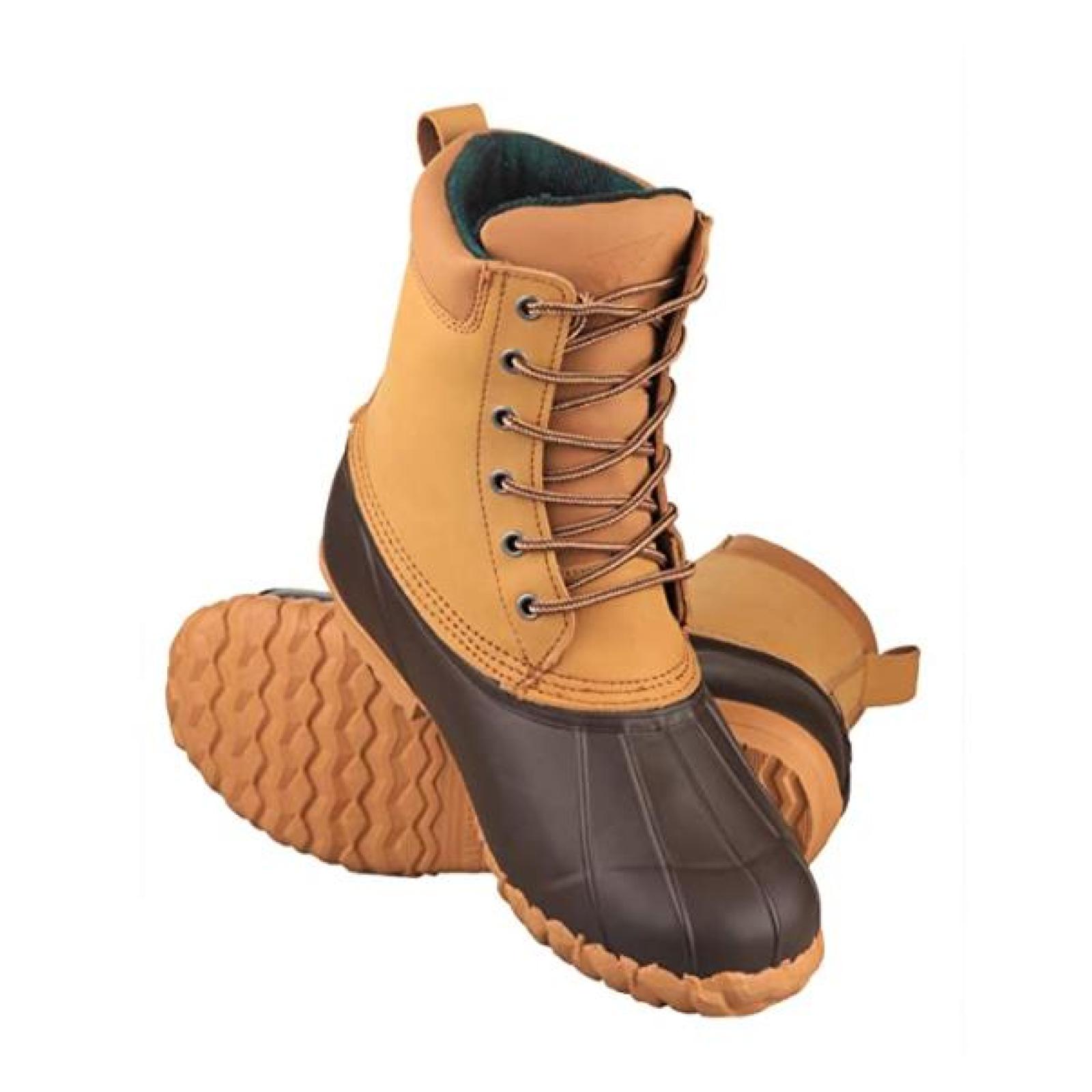 Men's Lace Up Two Tone Waterproof Rain Duck Boots