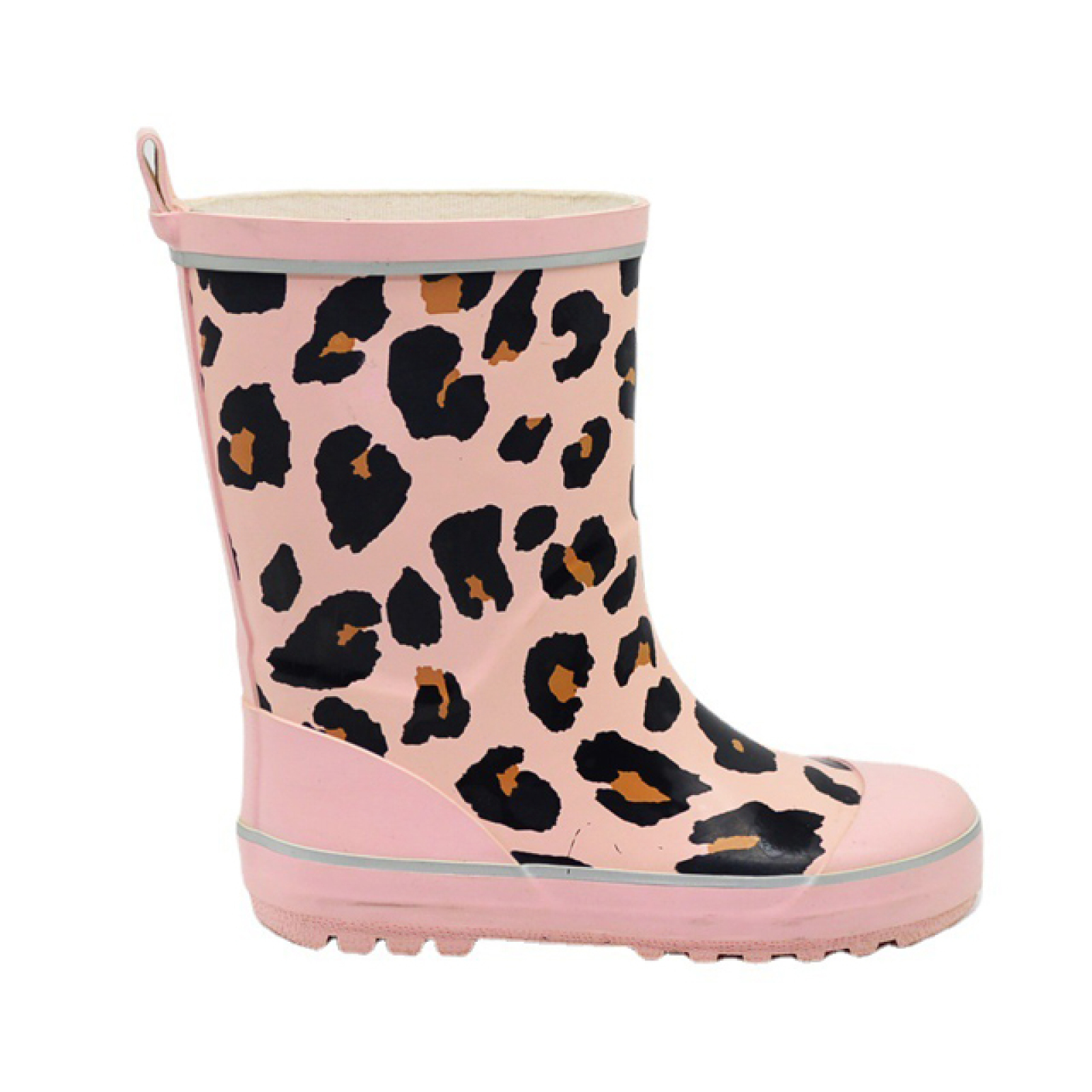 New Arrival Leopard Print Rain Boots For Kids 100% Waterproof Pink Rubber Boots Cute Children Wellies Wholesale