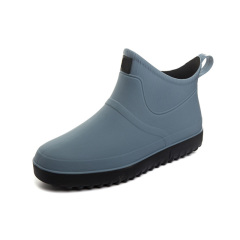 Chelsea Boots Men's Short Tube Waterproof and Anti-Slip Outsole Fashion Warm Cotton and Thickened Ankle Boots