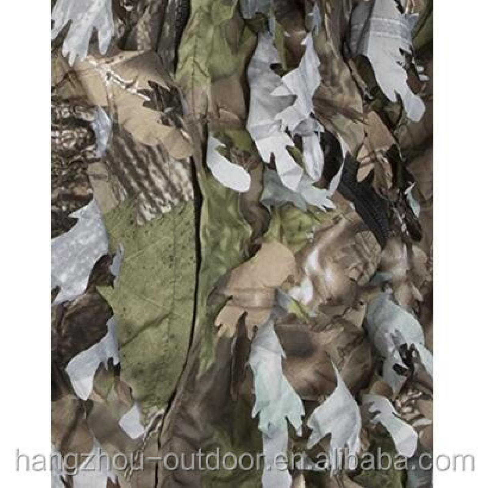 Leafy Ghillie Camouflage Hunting Suit Jacket Hood Pants Youth Teens Kids 3D Blinds & Camouflage Material Wicked Woods CN;ZHE OEM