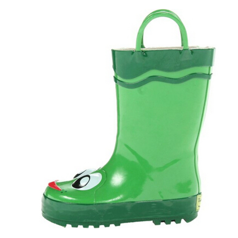 Customized Kids Rubber Boots Waterproof Gumboots Frog Rain Boot(Toddler/Little Kid/Big Kid)
