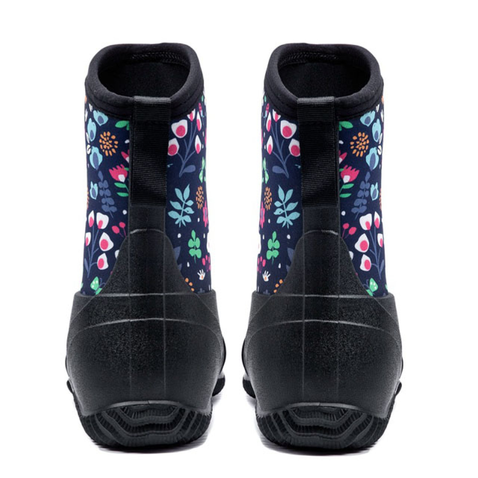 New Fashion Black Waterproof Non-slip Comfortable Neoprene Boots for Women Rain Boots