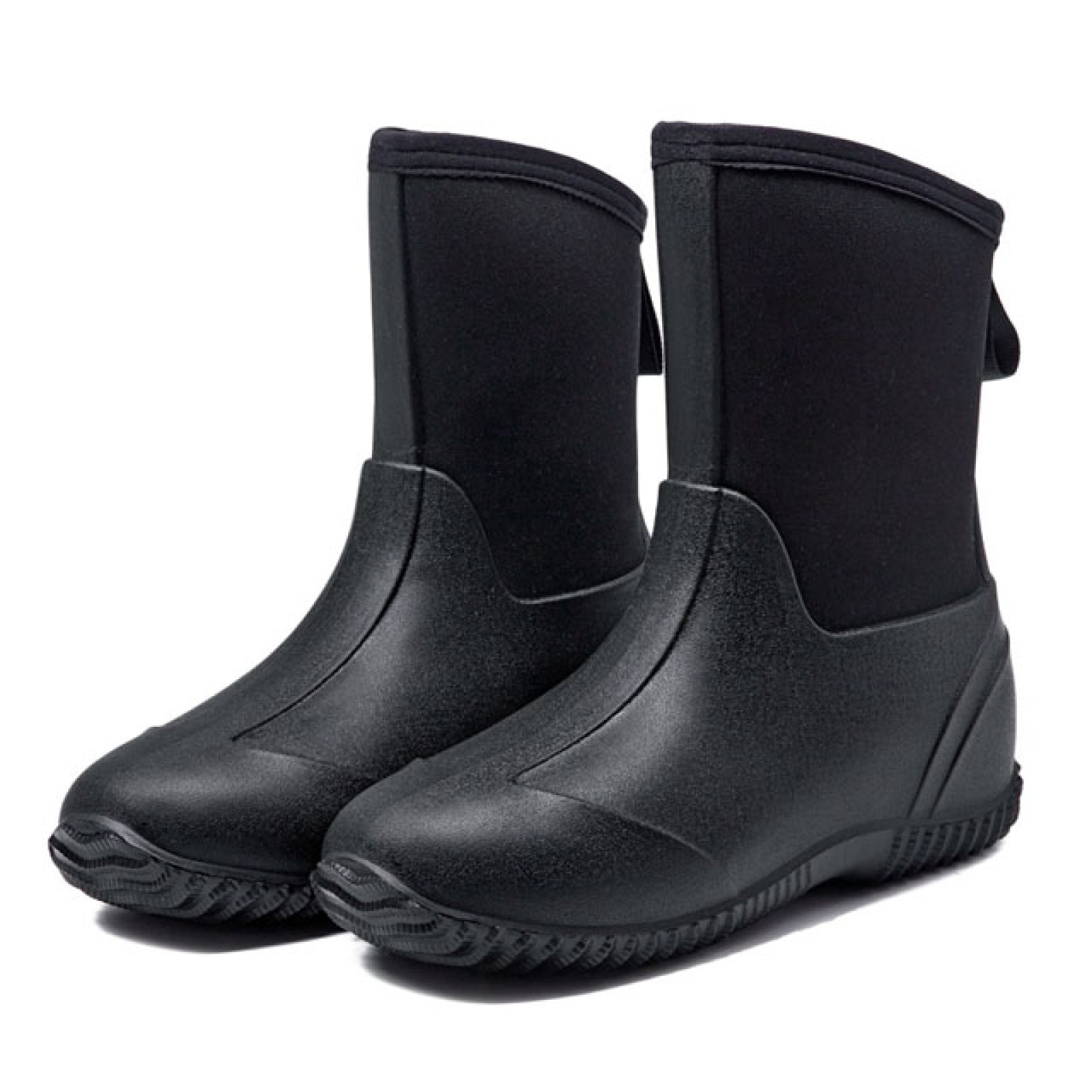 New Fashion Black Waterproof Non-slip Comfortable Neoprene Boots for Women Rain Boots