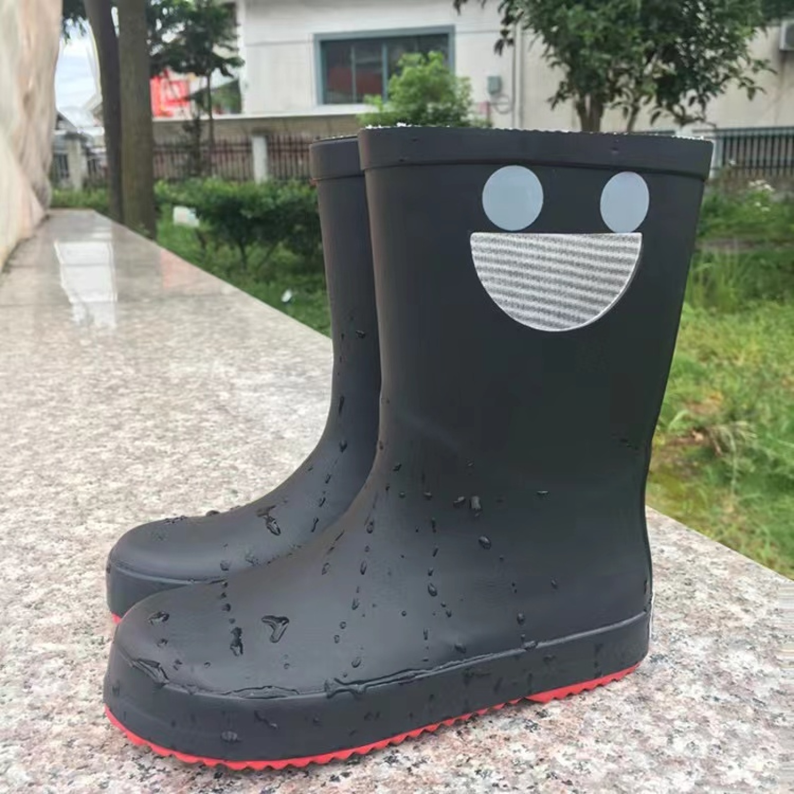Waterproof Cute Hollow Design Gumboots Kids Wellies Rain Boots Kids Rubber Rain Boots