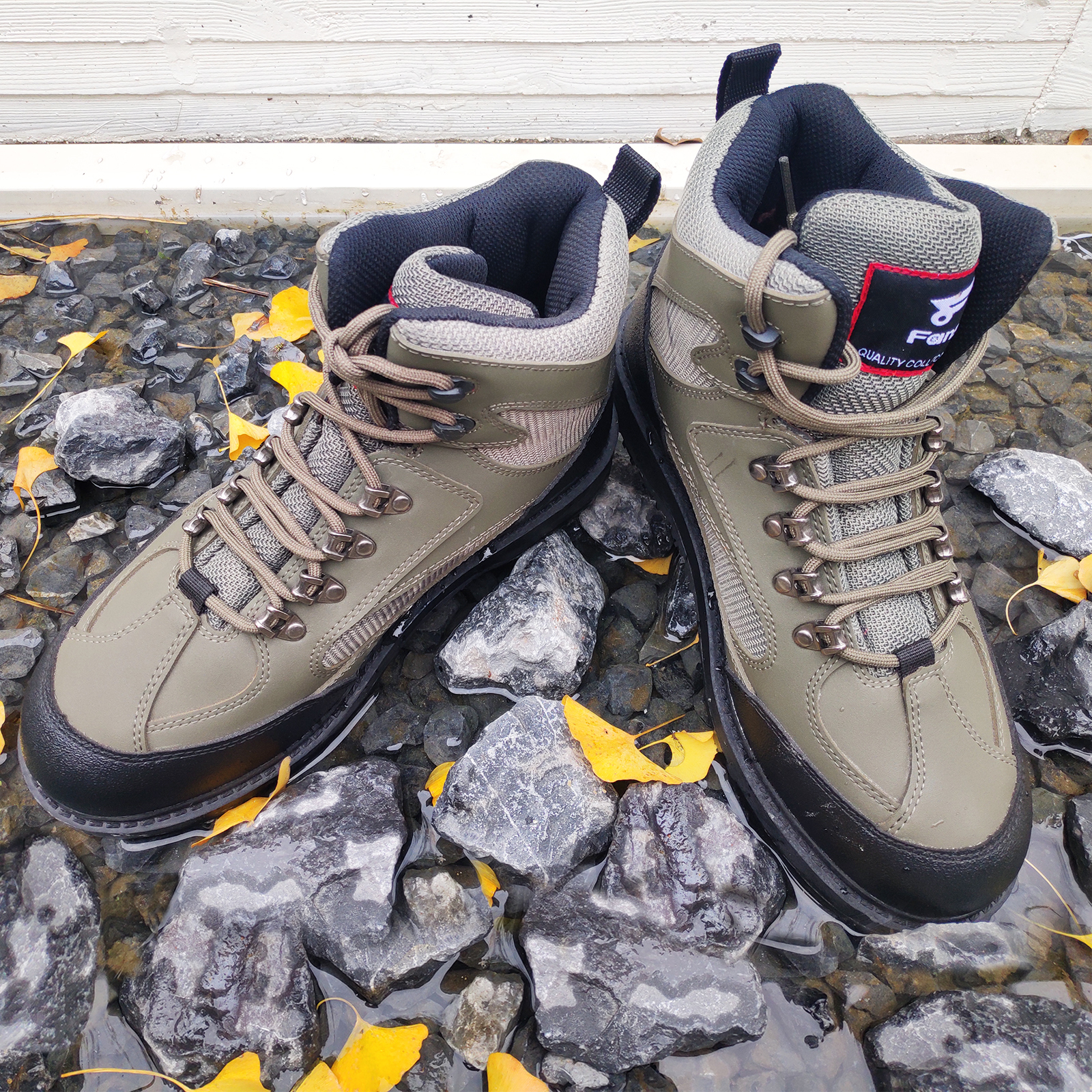 Mens Wading Boots High-quality Customized Waterproof Men Shoes Anti-slip Rubber Sole
