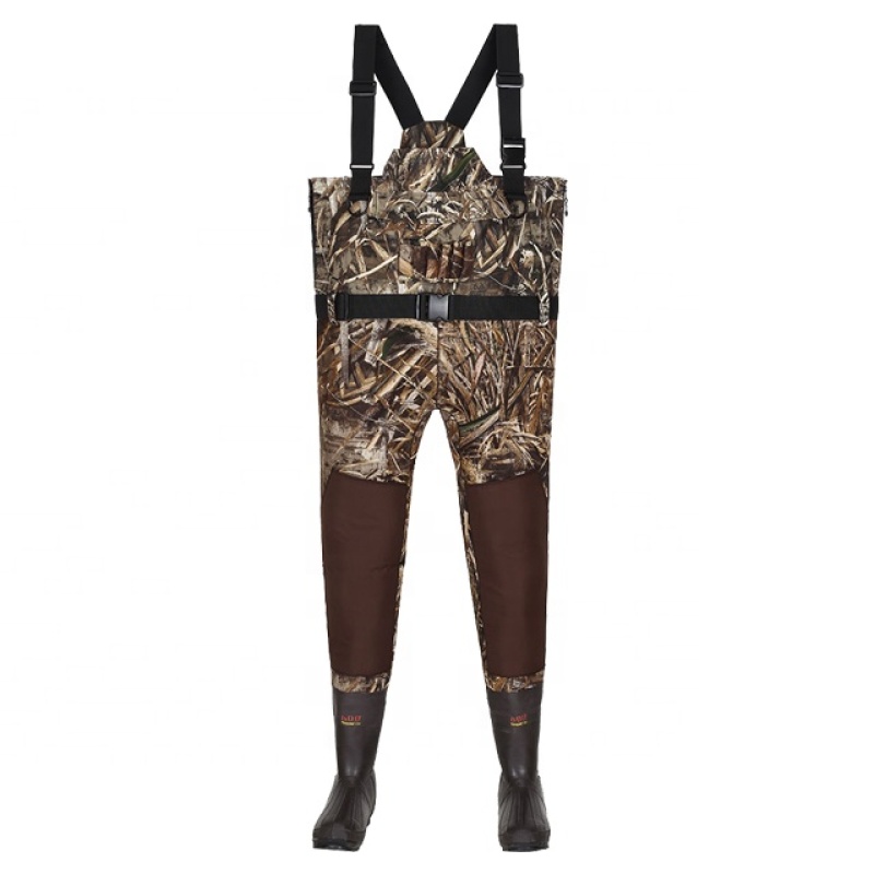 Wholesale Mens Waterfowl Hunting Camo Breathable Wader Bootfoot Fishing  Chest Waders Suppliers -Fujie