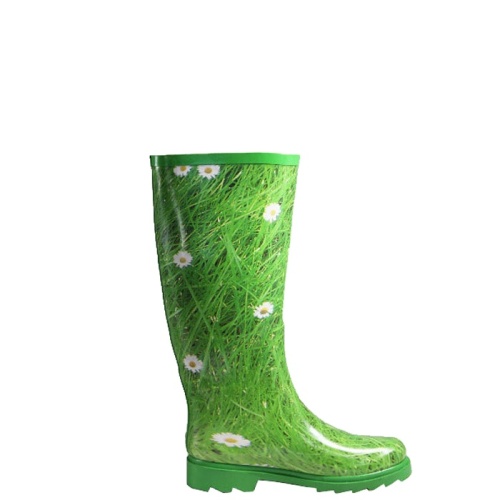 New Design Women Gum Boots with Flowers