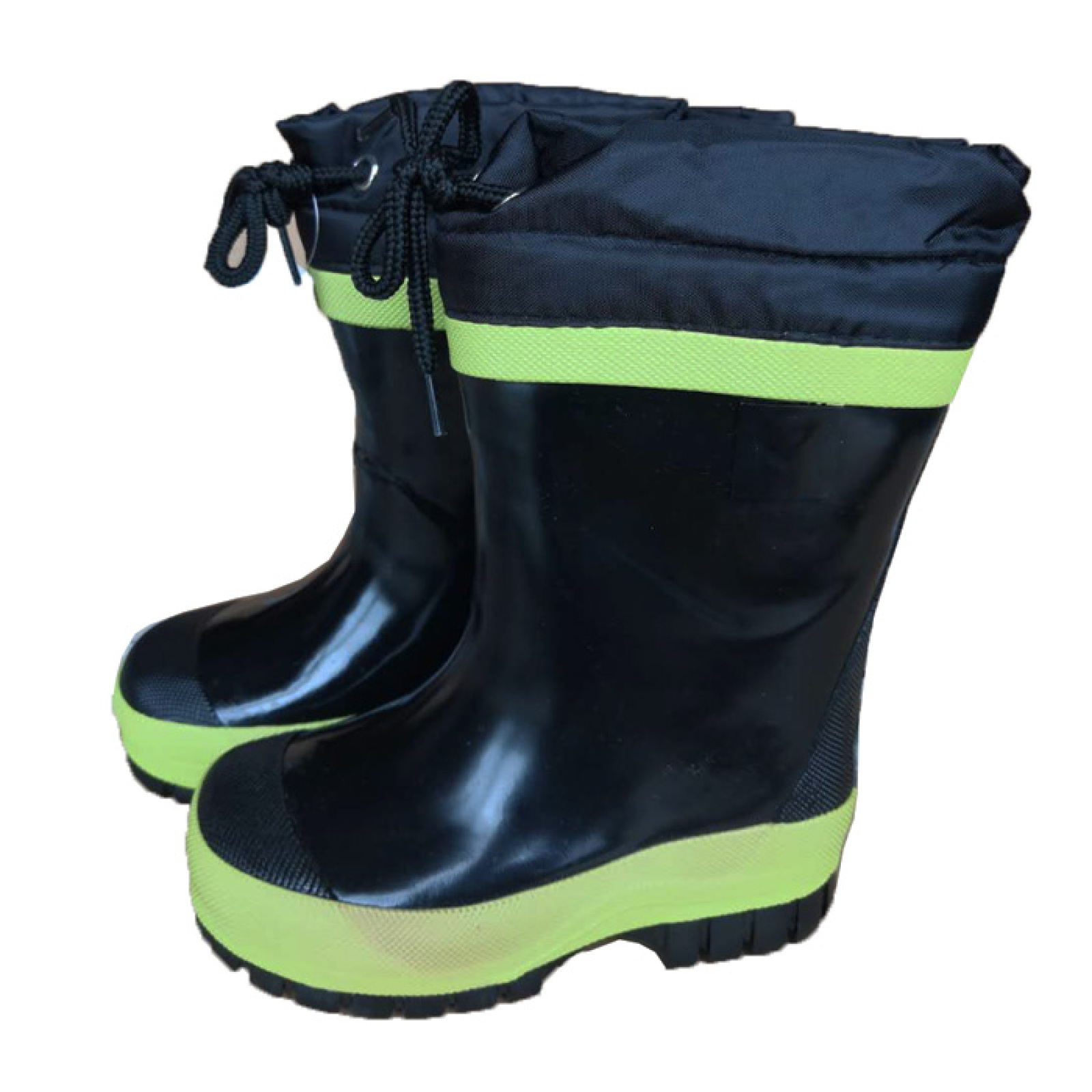 Kids and toddler Waterproof Rubber Rain Boots Black Children Half Rain Boot In Stock