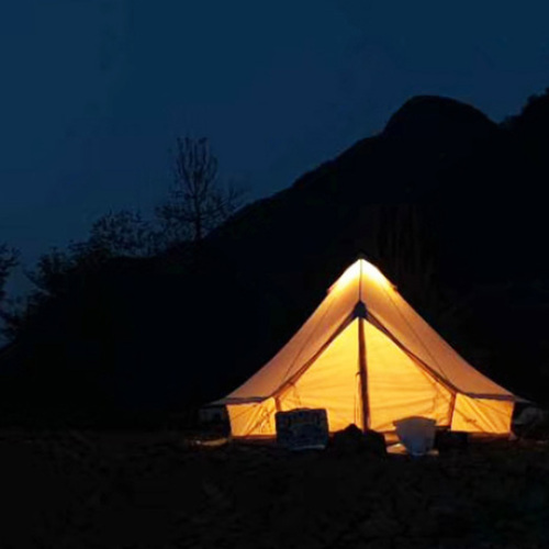 Outdoor Thickened Waterproof Yurt Tent Camping Cotton Tipi Tent Family Lightweight Indian Teepee Tent Wholesale