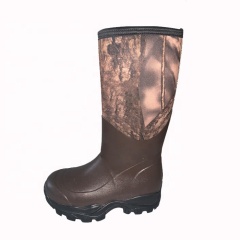 Women's Camo Hunting Insulated Waterproof Rubber rain shoes Neoprene Outdoor Boots
