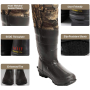 Men's Camo Hunting  Waders New Style Fishing Wader  With LED Light Camo Chest Neoprene Boots