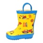 Hot Sale Natural Rubber Boots Printed Kids Wellies Waterproof Children Rain Boots with Handles