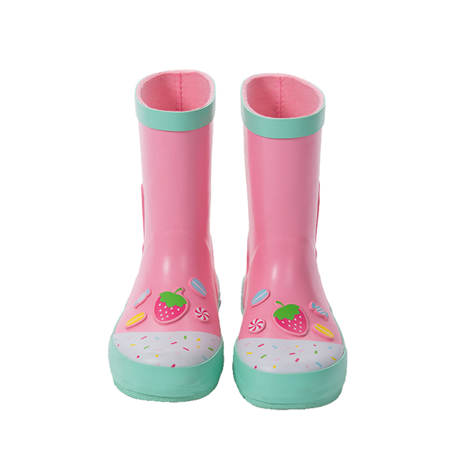 Cute Baby Rain Boots Waterproof Rubber Wellies with Printing for little Children