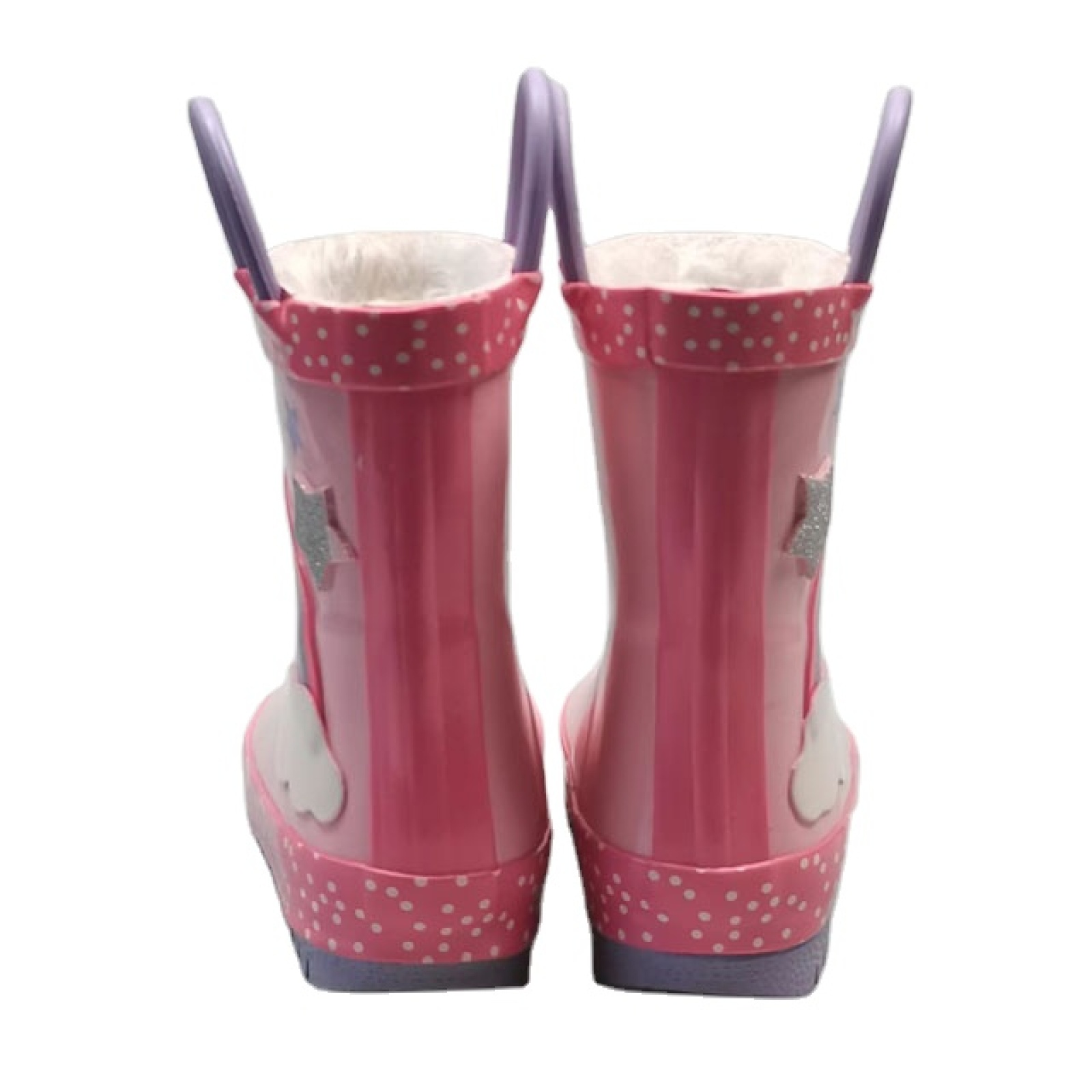 Hot Sale Customized Fashion Design Kids Cute Rubber Rain Boots with Handle Kids Gumboots Wholesale