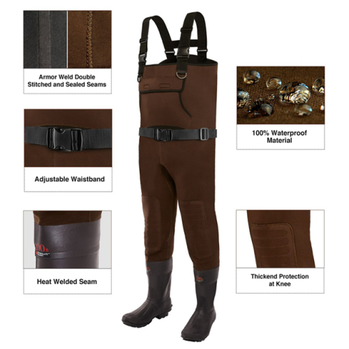 Wholesale Mens Bootfoot Chest Wader Neoprene Fishing Waders
