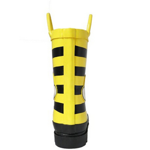 Little Girls Yellow Bumble Bee Flower Rain Boots (Toddler / Little Kids)