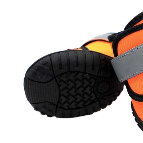 Wholesale Pet Apparel Dog Waterproof Boots Anti Slip Protect Paw Dog Shoes With Hook and Loop Fasteners