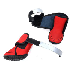 Wholesale Pet Apparel Dog Waterproof Boots Anti Slip Protect Paw Dog Shoes With Hook and Loop Fasteners