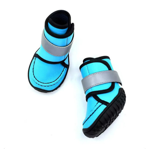 Wholesale Pet Apparel Dog Waterproof Boots Anti Slip Protect Paw Dog Shoes With Hook and Loop Fasteners