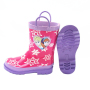 Princess Rain Boots Kids Waterproof Baby Rubber Rain Wellies with Printing