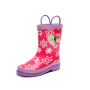 Princess Rain Boots Kids Waterproof Baby Rubber Rain Wellies with Printing