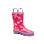 Princess Rain Boots Kids Waterproof Baby Rubber Rain Wellies with Printing