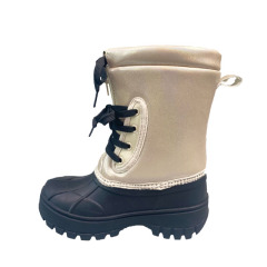 Classic  Kids warm waterproof winter glitter PU snow boots