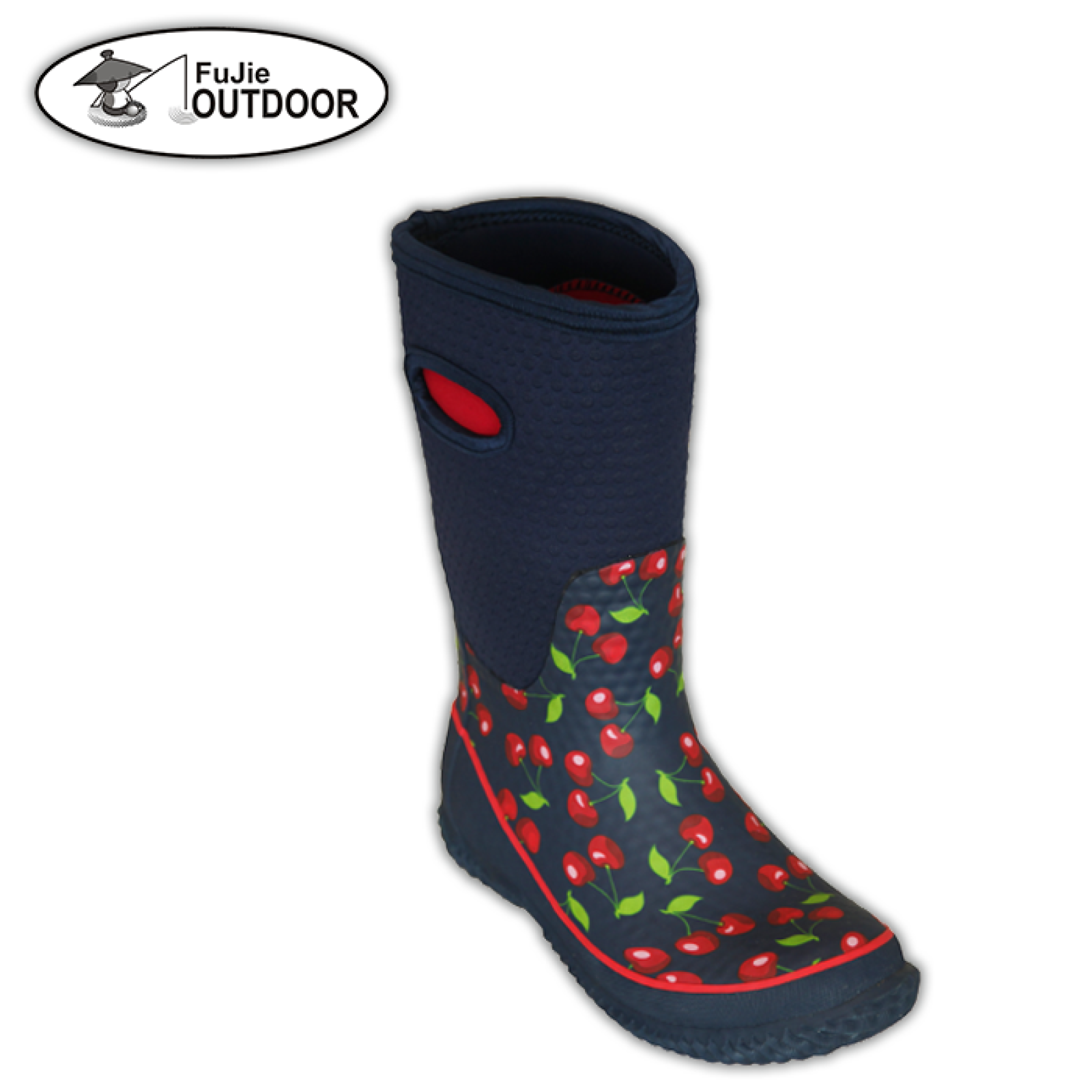Ladies Mid Cut Fashion Durable Soft 6mm Neoprene Rain Boots
