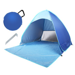 Outdoor waterproof sunshade oxford  pop up single layer camping beach tent