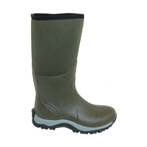 Mens Anti-slip Neoprene Wellington Boots Waterproof Rubber Rain Boots
